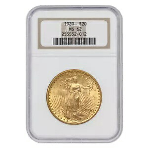 1920年 20ドル ゴールド セント・ゴーデンズ ダブルイーグル NGC MS62 チョイスグレードコイン｜WORLD RESOURCE【KING店】