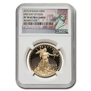 2015-W 1オンス プルーフ ゴールド イーグル PF-70 UCAM NGC (発行初日)|WORLD RESOURCE【KING店】