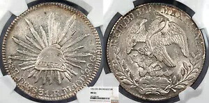 メキシコ 1831-Do RM 8 レアル 'B' 鷲の爪 NGC MS-61｜WORLD RESOURCE【KING店】