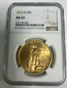 1913-D 20ドル金貨 $20 NGC MS 63|WORLD RESOURCE【KING店】