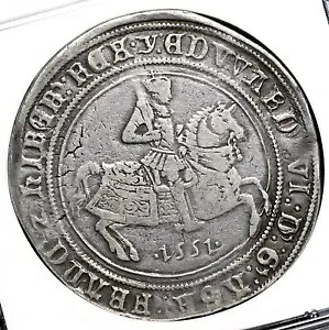 イングランド、エドワード6世（1547-1553年）。非常に希少な銀製王冠、S-2478、NGC VF30｜WORLD RESOURCE【KING店】
