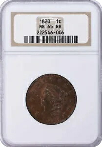 1820年 ラージセント ラージデイト MS65RB NGC｜WORLD RESOURCE【KING店】