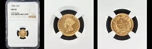 1884年 G$1-NGC MS62-POP 46枚発行 5230-PQ ゴールドドル｜WORLD RESOURCE【KING店】