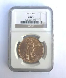 1922年 20ドル セントゴーデンス NGC MS62 フィラデルフィア ゴールド ダブルイーグルコイン 希少|WORLD RESOURCE【KING店】
