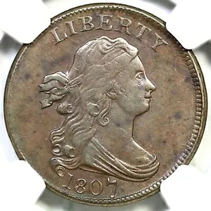 1807 C-1 R-1 NGC XF 45 ドレープバスト ハーフセントコイン 1/2c|WORLD RESOURCE【KING店】