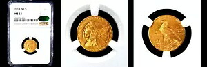 1913年 $2.5 NGC/CAC MS63-PQ インディアンヘッドクォーターイーグル|WORLD RESOURCE【KING店】