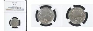 1916-D 5C MS65 NGC-バッファローニッケル--｜WORLD RESOURCE【KING店】