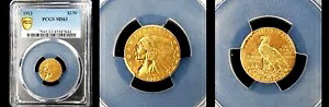 1913年 $2.5 PCGS MS63-PQ インディアンヘッドクォーターイーグル|WORLD RESOURCE【KING店】