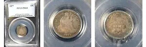 1877年 10セント PR64 PCGS-POP 37-低鋳造枚数 510枚-リバティ・シーテッド・ダイム｜WORLD RESOURCE【KING店】