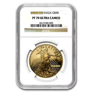 1オンス プルーフ アメリカン ゴールド イーグル PF-70 NGC (ランダム年)｜WORLD RESOURCE【KING店】