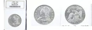 1833 50C AU58 NGC-キャップドバストハーフダラー--｜WORLD RESOURCE【KING店】