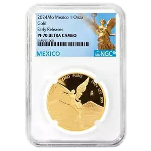 メキシコ 2024 1 オンス プルーフ ゴールド リベルタ オンザ NGC PF70 ER メキシコ ラベル|WORLD RESOURCE【KING店】