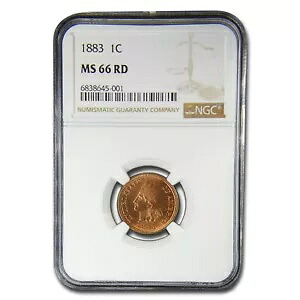 1883年インディアンヘッドセント MS-66 NGC（レッド）｜WORLD RESOURCE【KING店】