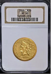 1840年 リバティゴールド 10ドル NGC XF45｜WORLD RESOURCE【KING店】