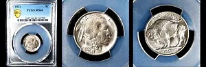 1921年 5C PCGS MS 66-ONLY 121 FINER-PQ バッファローニッケル|WORLD RESOURCE【KING店】