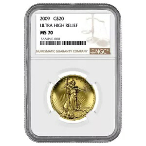 2009年 20ドル 超高浮き彫り金貨 イーグル NGC MS70 ブラウンラベル｜WORLD RESOURCE【KING店】