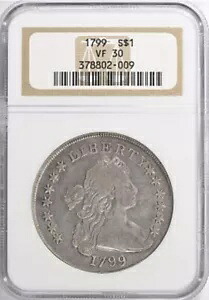 1799年 1ドル ドレープ胸像 銀貨 NGC VF 30｜WORLD RESOURCE【KING店】