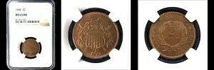 1868 2C NGC MS66RB-POP 82 PQ 2セント｜WORLD RESOURCE【KING店】
