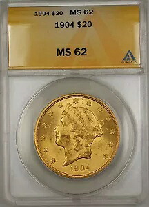 1904年 20ドル リバティ ダブルイーグル金貨 ANACS MS-62 SB (F)｜WORLD RESOURCE【KING店】