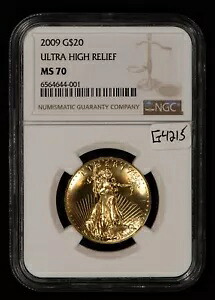 2009年 1オンス ゴールド セントゴーデンス ウルトラハイレリーフ UHR ダブルイーグル NGC MS 70 G4215｜WORLD RESOURCE【KING店】