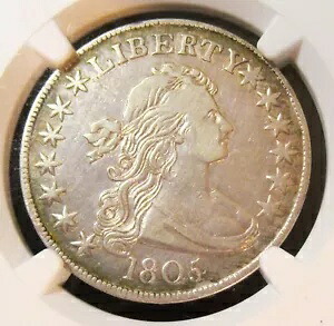 1805/4年 バストハーフダラー 50セント。O-102。希少！NGC XF詳細。｜WORLD RESOURCE【KING店】