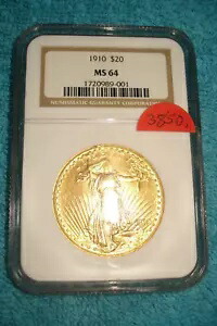 1910年 20ドル金貨 セント・ゴーデンズ MS64 NGC - 書留郵便送料無料｜WORLD RESOURCE【KING店】