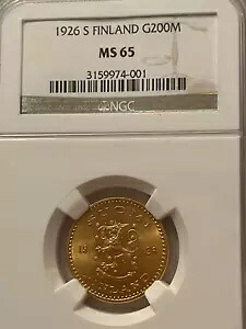 1926年 Sゴールド 200 フィンランド NGC MS 65｜WORLD RESOURCE【KING店】