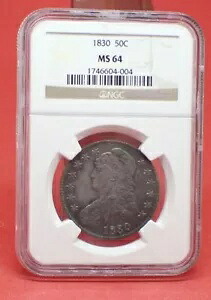 1830 年製 キャップド バスト ハーフ NGC 認定 MS64 - 宝石!|WORLD RESOURCE【KING店】