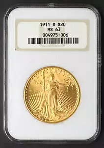 1911-S セントゴーデンス ファッティホルダー NGC MS63 ゴールド ダブルイーグル - COINGIANTS -|WORLD RESOURCE【KING店】