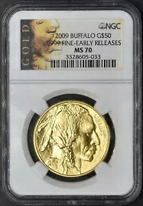 2009年 ゴールド $50 バッファロー NGC MS70 早期リリース ?COINGIANTS?｜WORLD RESOURCE【KING店】