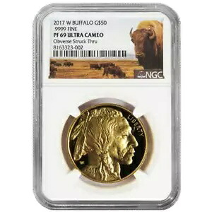 2017-W プルーフ 50ドル アメリカンゴールド バッファロー NGC PF69UC ミントエラー バッファローラベル｜WORLD RESOURCE【KING店】