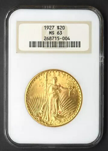 1927-P セント・ゴーデンズ ファッティホルダー NGC MS63 ゴールド ダブルイーグル - COINGIANTS -|WORLD RESOURCE【KING店】