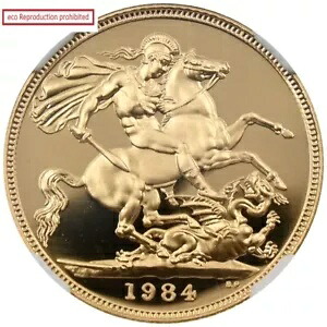 イギリス 1984年 エリザベス2世 1ソブリン金貨 NGC PF70UC｜WORLD RESOURCE【KING店】