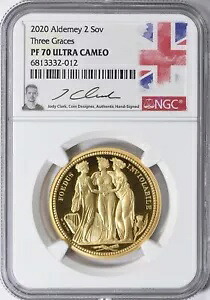 2020年 アルダニー ダブルソブリン 0.471オンス ゴールド スリーグレース NGC PF70 ジョディ・クラーク シグネチャー｜WORLD RESOURCE【KING店】