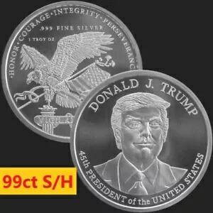 楽天市場】【限定499枚 純銀 99.9％】 トランプ大統領 イーロンマスク