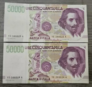 楽天市場】イタリア紙幣 50000リラ 美品 1984年 世界 外国 貨幣 古銭