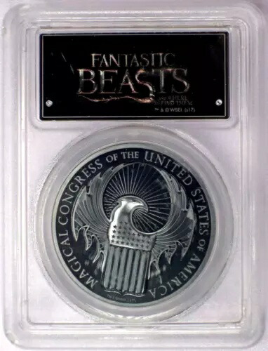 2017 $5 ファンタスティック・ビーストと魔法使いの旅 - PCGS PR 69 DCAM ファースト・ストライク画像
