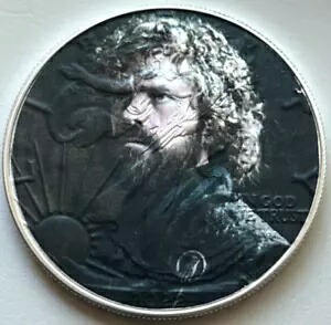 ゲーム・オブ・スローンズ ティリオン・ラニスター - アメリカン シルバー イーグル 1オンス.999 シルバーコイン画像