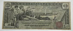 1896 年 $1 シルバー証明書 VF 非常に優れた教育ノート