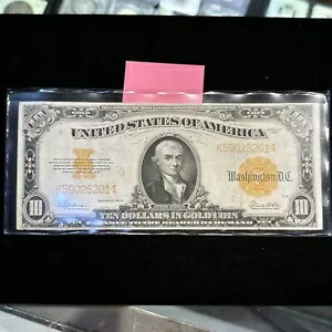 1922 年 $10 ゴールド証明書