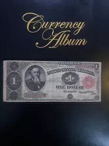 1891 年 $1 財務省紙幣、スタントン Fr-351 ティルマン/モーガン