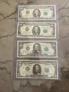 古い通貨米国紙幣ロット