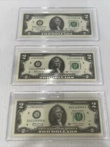 2017 年 3 月 未発行/順次/連続シリーズ 2.00 ドル紙幣 ミント パーフェクト