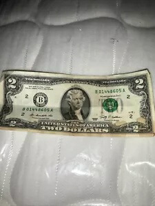$2 2 ドル紙幣 低配送料 (流通)