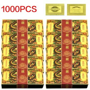 1000 枚の中国のドラゴンゴールド紙幣 100 億ドル新年のお土産ギフト