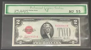 1928 B $2 米国紙幣の法定通貨紙幣。神父様1503. PCG AU-55、キー日付メモ