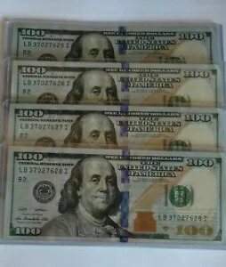 2009A FED。 100 ドル紙幣を予約 $100.00 4 連続未流通。