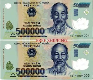 10,000,000 ベトナム ドン 20 X 500,000 VND ポリマー紙幣非流通通貨
