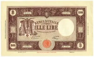1000 リラ BARBETTI GRANDE M TESTINA BI REPUBBLICA ITALIANA 21/03/1947 SPL+