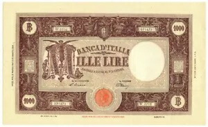 1000 リラ BARBETTI GRANDE M TESTINA BI REPUBBLICA ITALIANA 21/03/1947 SPL+